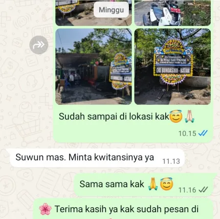 Pengiriman Papan Bunga Duka Babelan