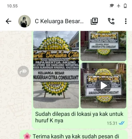 Pengiriman Papan Bunga Duka Babelan