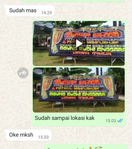 Pengiriman Papan Bunga Babelan