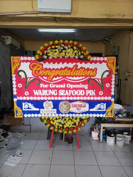 Papan Bunga Ucapan Selamat Babelan