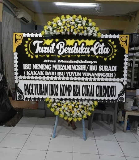 Papan Bunga Duka Babelan